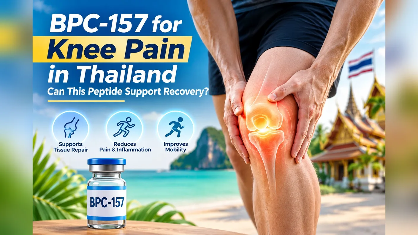 BPC-157 กับอาการปวดเข่าในประเทศไทย การสนับสนุนด้วยเปปไทด์สำหรับการซ่อมแซมเนื้อเยื่อ ความเจ็บปวดและการอักเสบ และการเคลื่อนไหว
